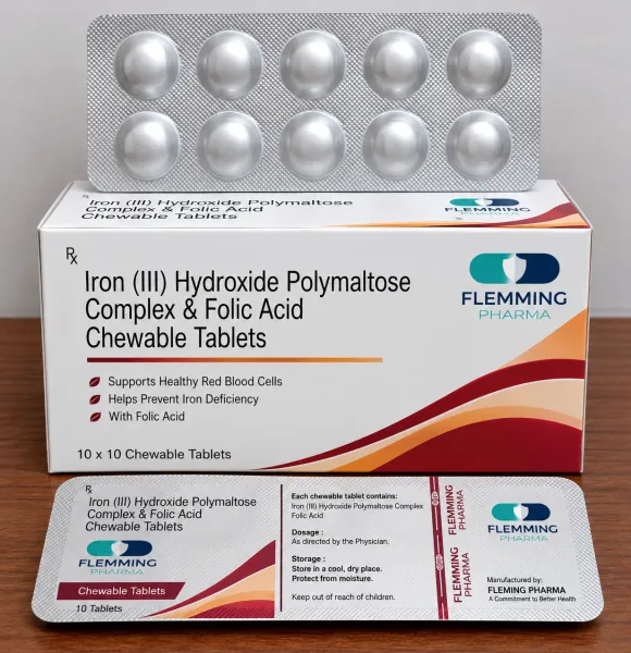Iron (III) Hydroxide Polymaltose Complex & Folic Acid Chewable Tablets