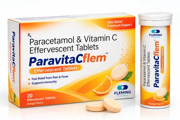 Paracetamol & Vitamin C Effervescent Tablets