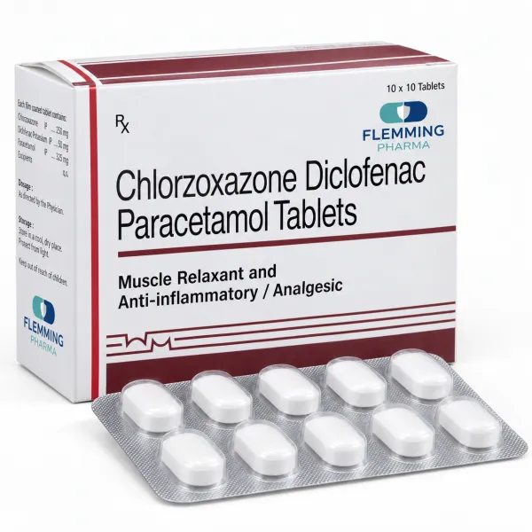 Chlorzoxazone Diclofenac Paracetamol Tablets