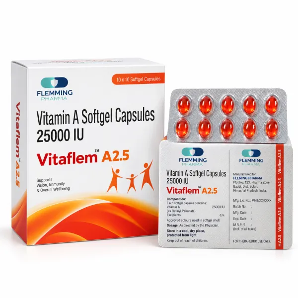 Vitamin A Softgel Capsules 25000 IU