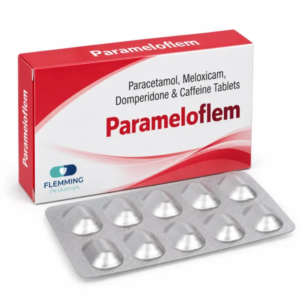 Paracetamol, Meloxicam, Domperidone & Caffeine Tablets