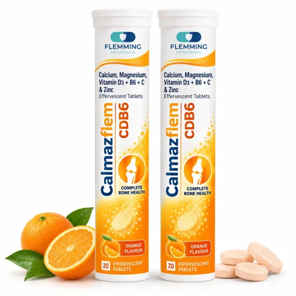 Calcium, Magnesium, Vitamin D3 + B6 + C & Zinc Effervescent Tablets
