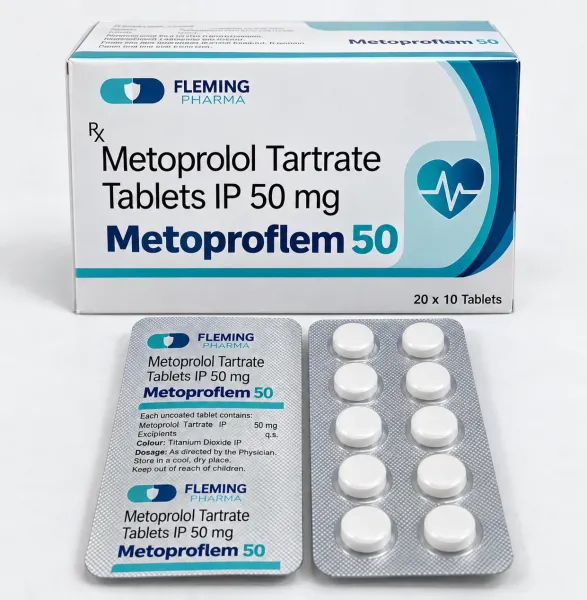 Metoprolol 50mg Tablets