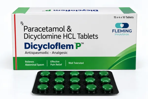 Paracetamol & Dicyclomine HCL Tablets