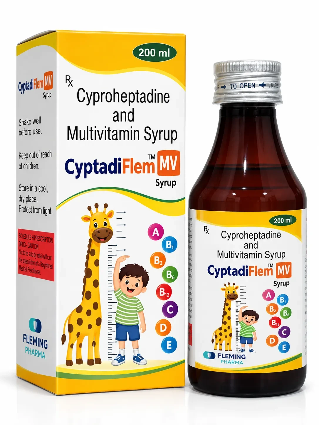 Cyproheptadine and Multivitamin Syrup