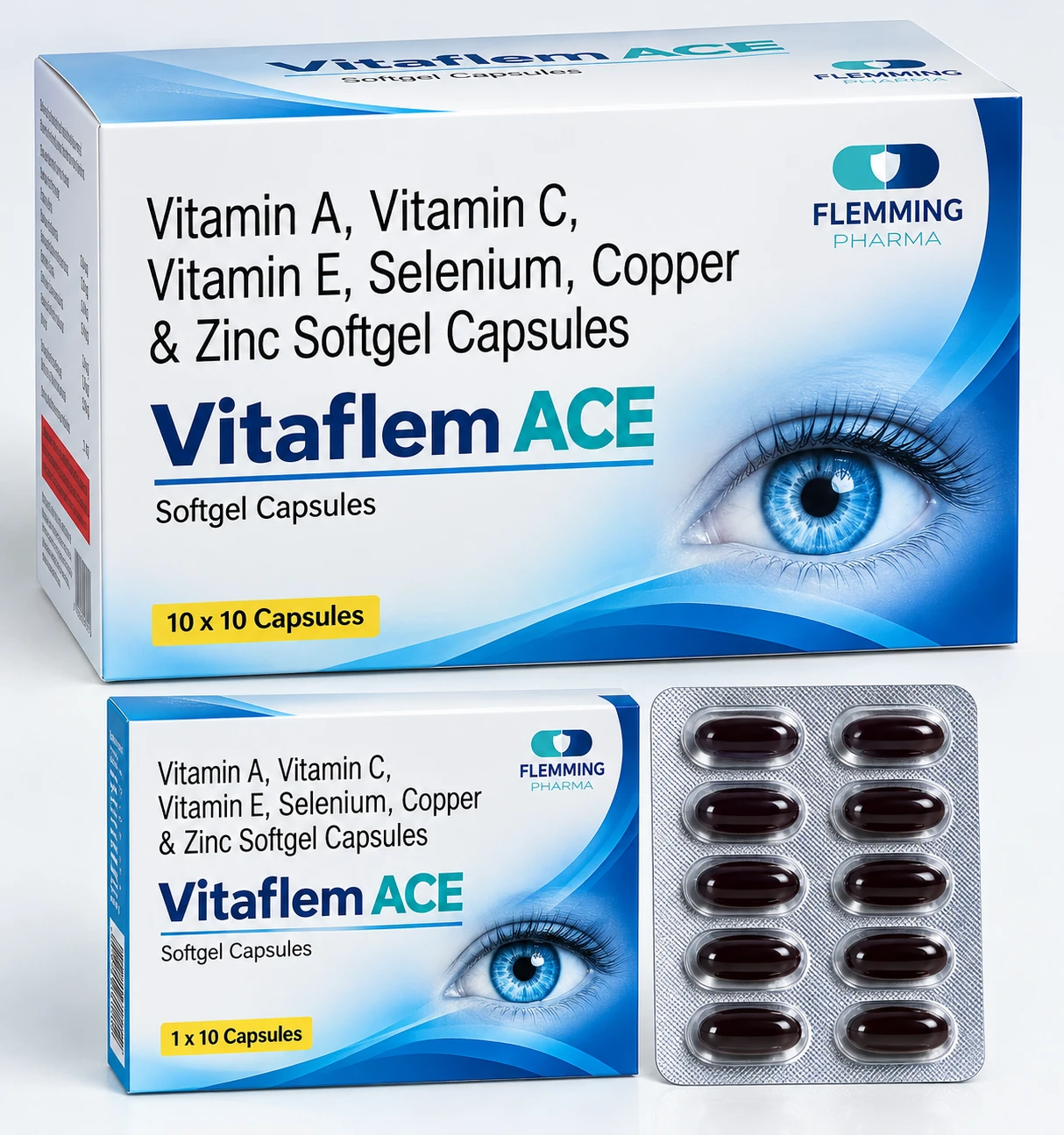 Vitamin A, Vitamin C, Vitamin E, Selenium, Copper & Zinc Softgel Capsules