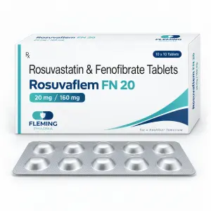 Rosuvastatin 20mg & Fenofibrate 160mg Tablets